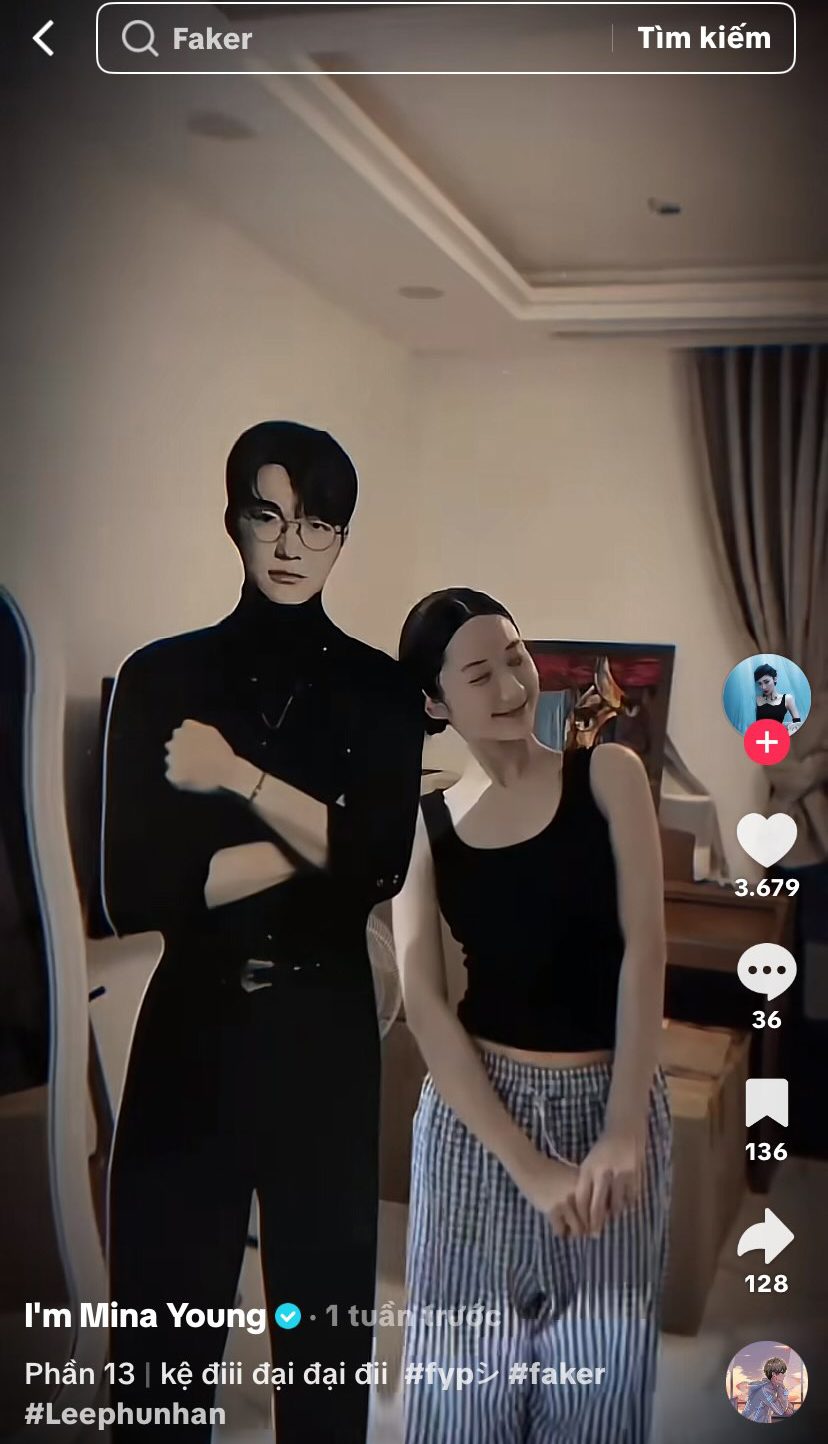 And posted it on her TikTok