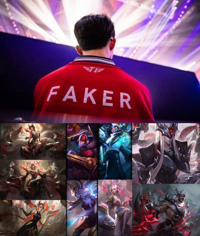 Faker owns the same number of skins as the other 4 members of the ZOFGK lineup combined.