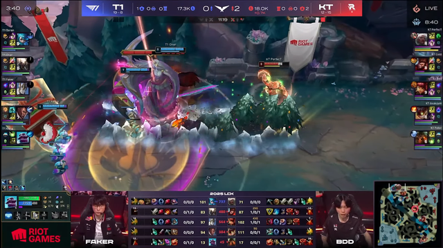 T1 made mistakes from the draft phase to when the whole team fell behind.