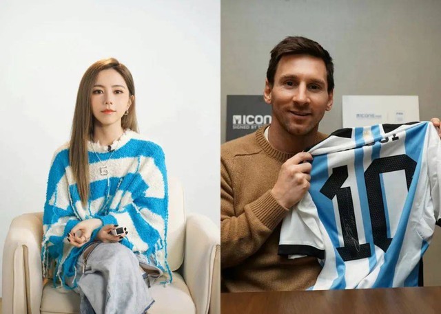 The singer was also liked by Messi for a cover supporting the Argentina team at the 2022 World Cup
