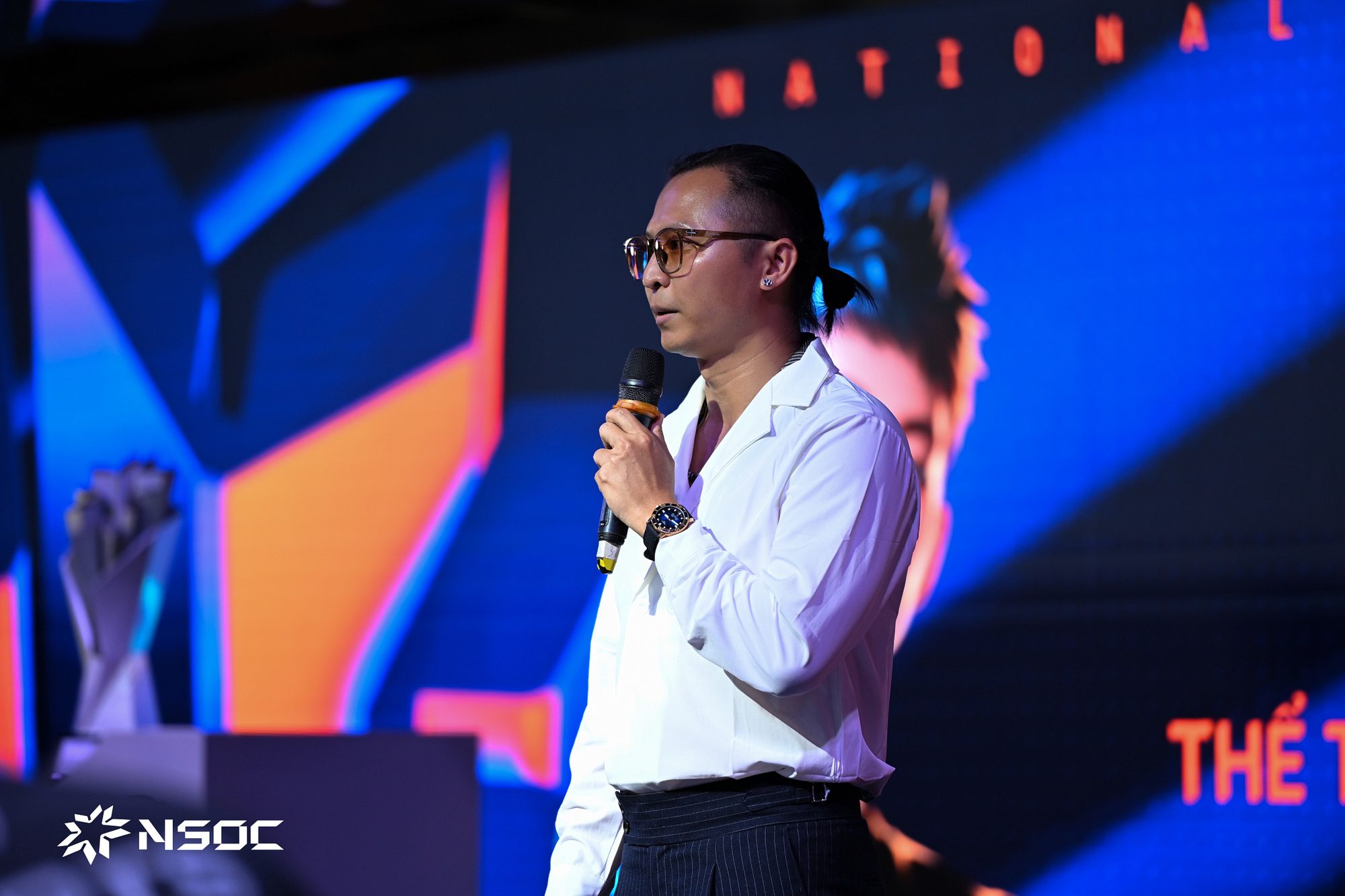 Mr. Bui Anh Tuan, CEO of Ocean Entertainment Group (OEG), representing the organizing committee, shares about NSOC 2025