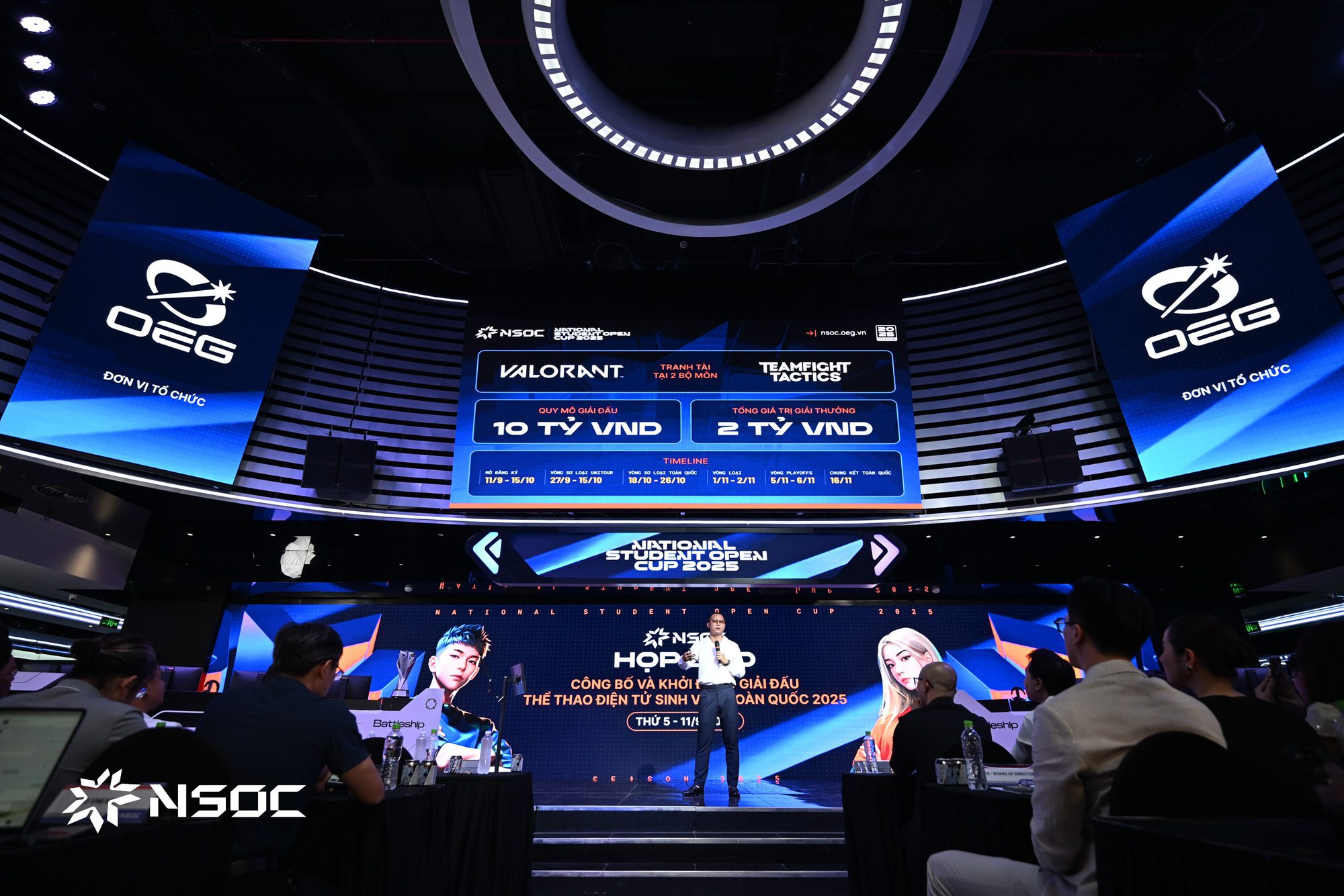 The total prize value of NSOC 2025 reaches up to 2 billion VND, with a tournament scale of 10 billion VND