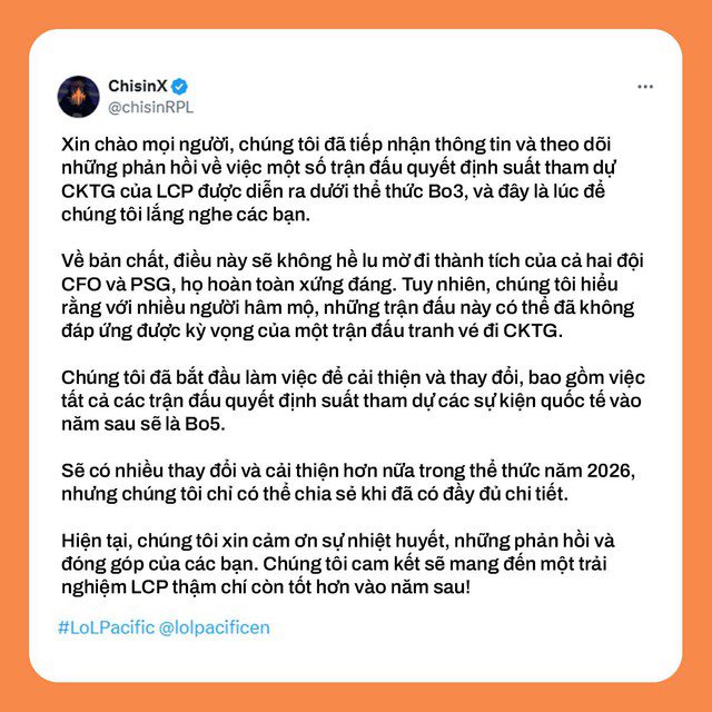 The Riot representative for the APAC region has also spoken out.