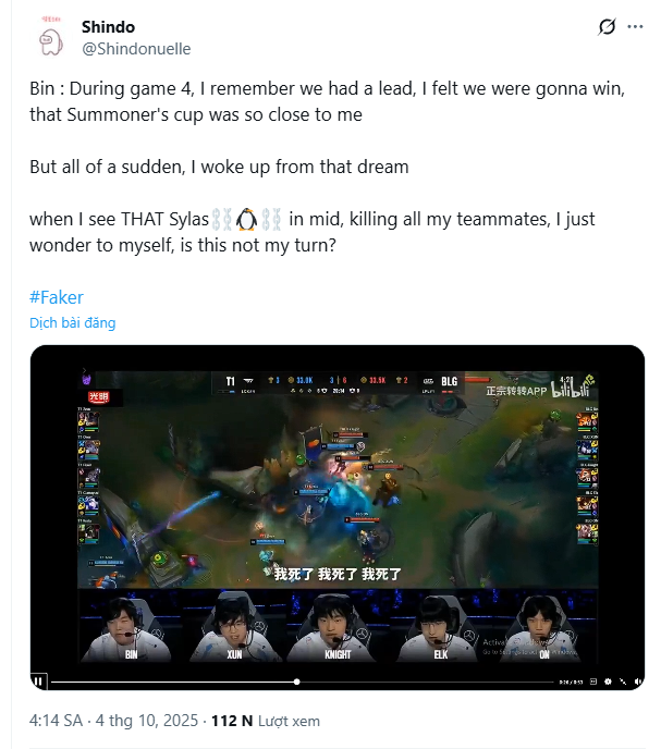 Bin shares about the moment he realized he still couldn't become a Worlds champion