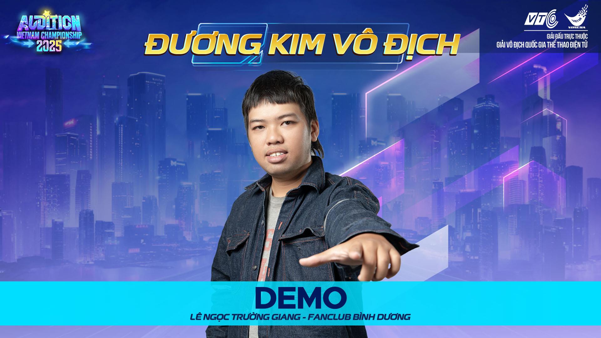 Lê Ngọc Trường Giang (Demo) has claimed the AVC 2025 championship and holds the golden ticket to SEA Games 33