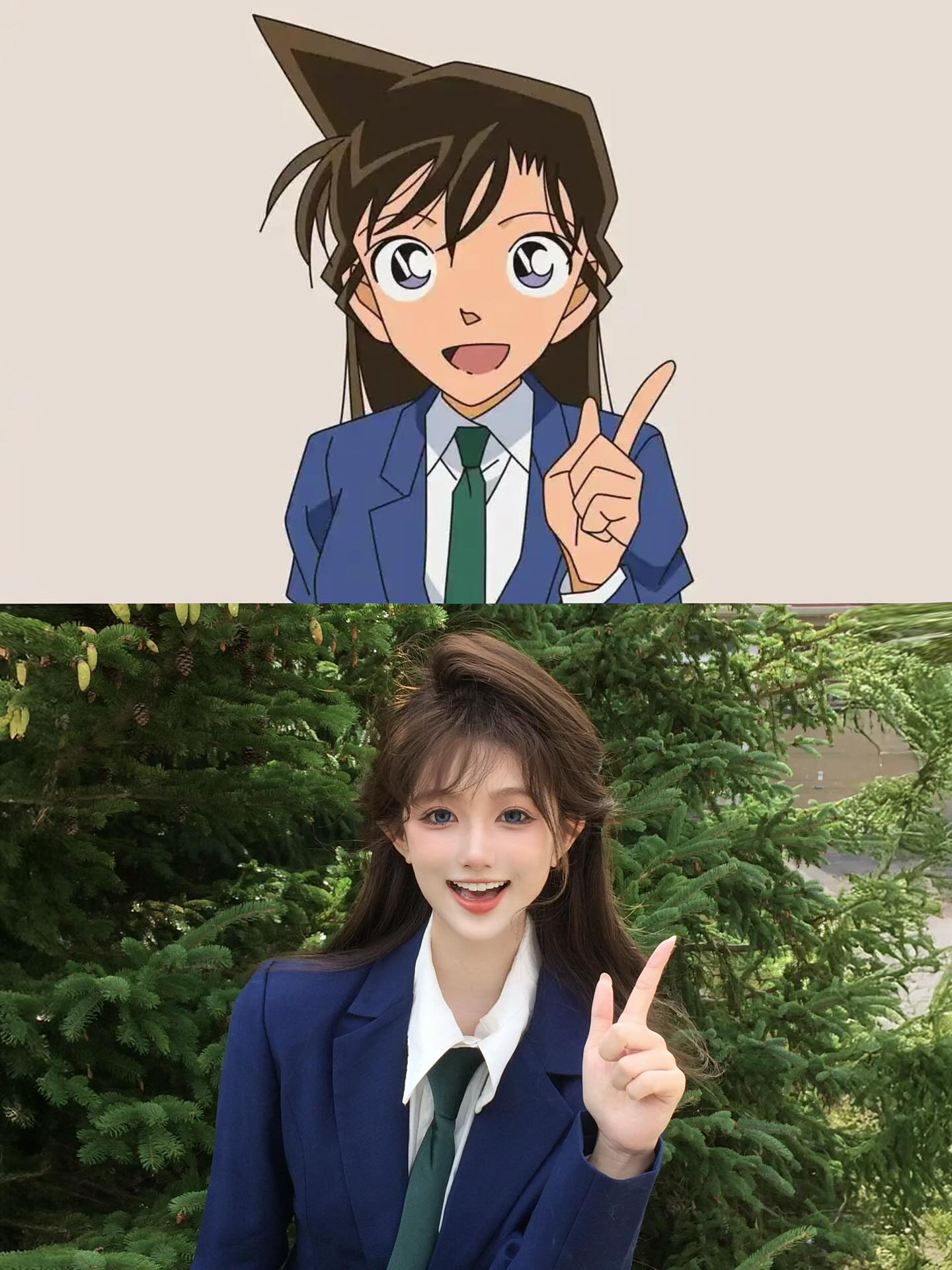 The perfect cosplay performance of the female cosplayer