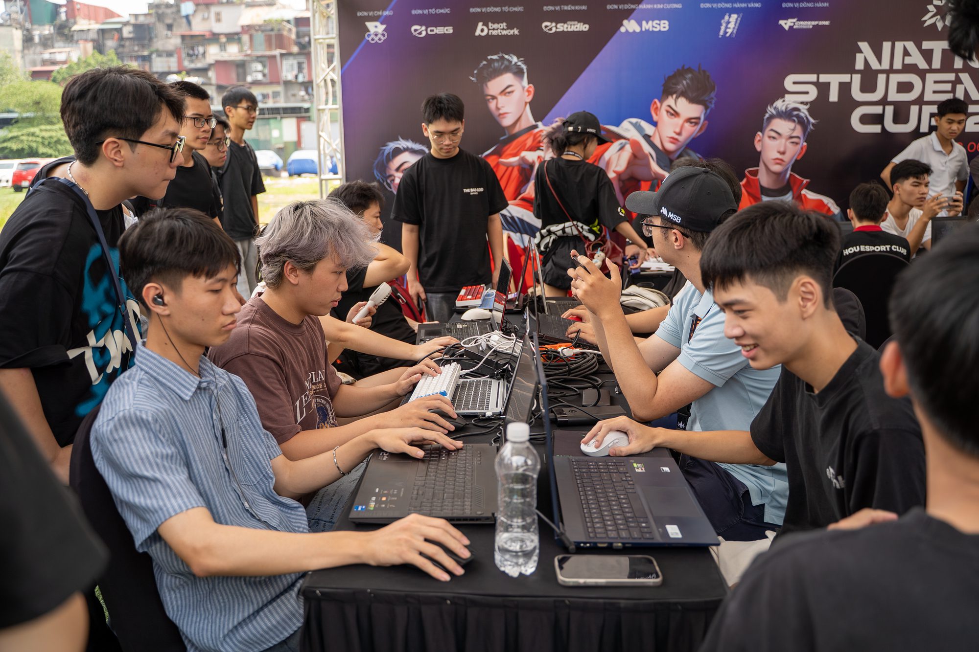 The vibrant competition atmosphere of the NSOC Unitour qualifiers for TFT at various university locations.