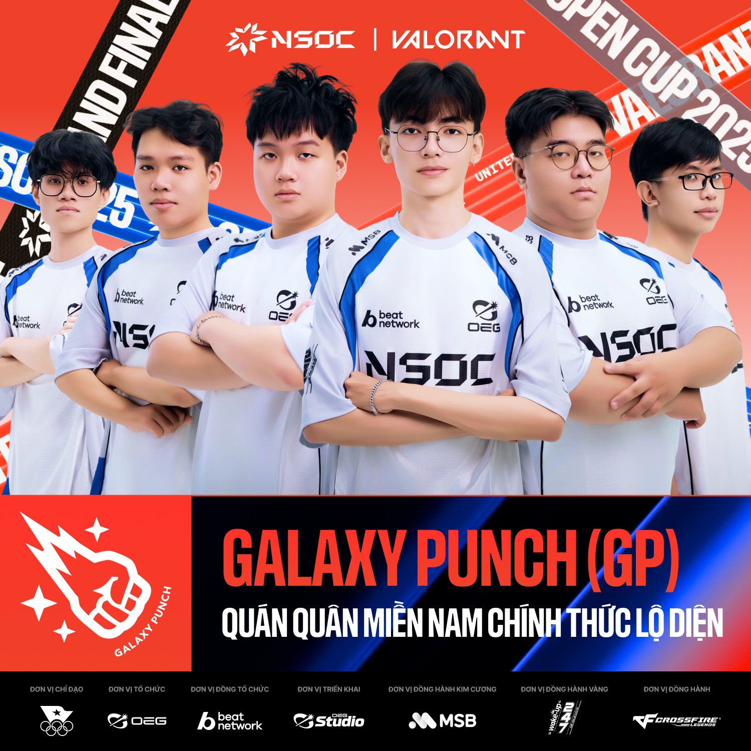 The Southern champions proudly call themselves Galaxy Punch with their fiery and powerful playstyle. Having excelled in the regional qualifiers with an unbeaten record, the Galaxy Punch boys are ready to fight with all their might at the NSOC National Finals 2025.