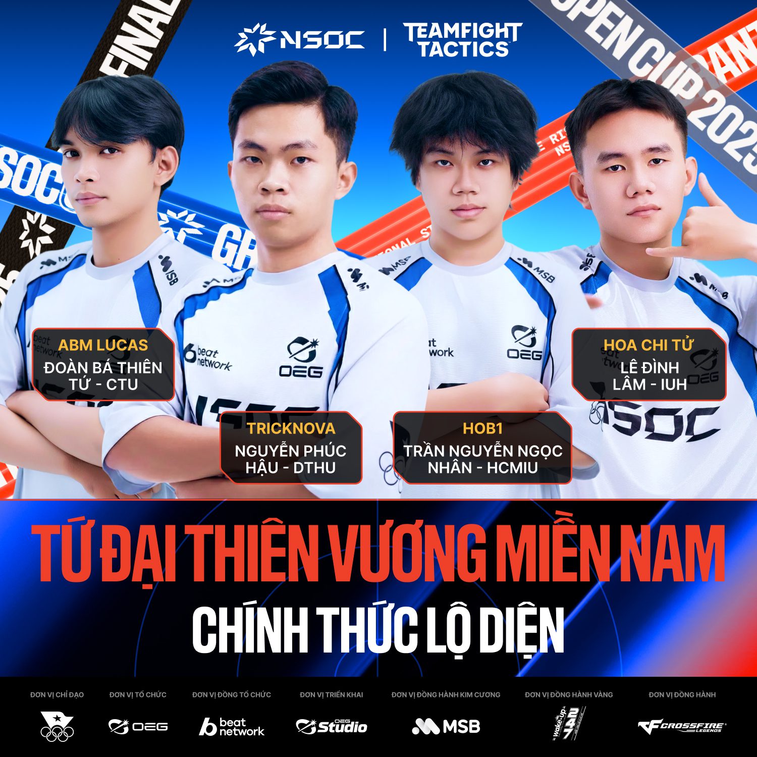 After numerous intense matches, the 4 representatives from the South in the Teamfight Tactics genre have officially been revealed.