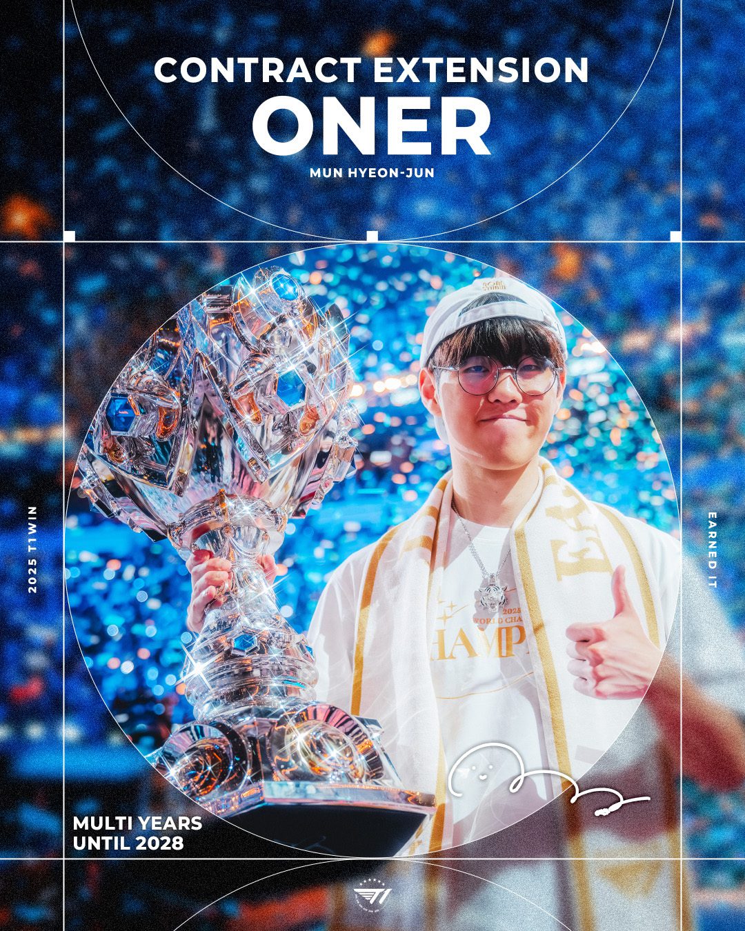 Oner shares about his decision to renew with T1.