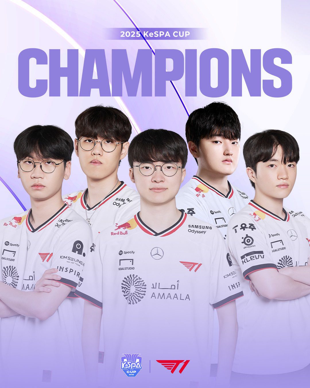 T1 champions of KeSPA Cup 2025.
