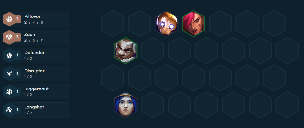 Early game composition.
