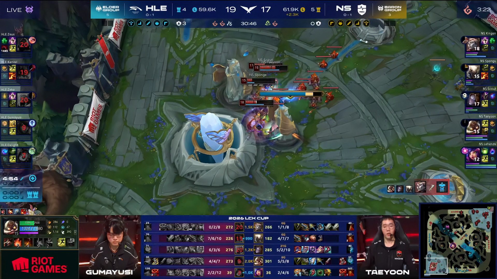 HLE continues to face an even more bitter defeat than the loss to T1.