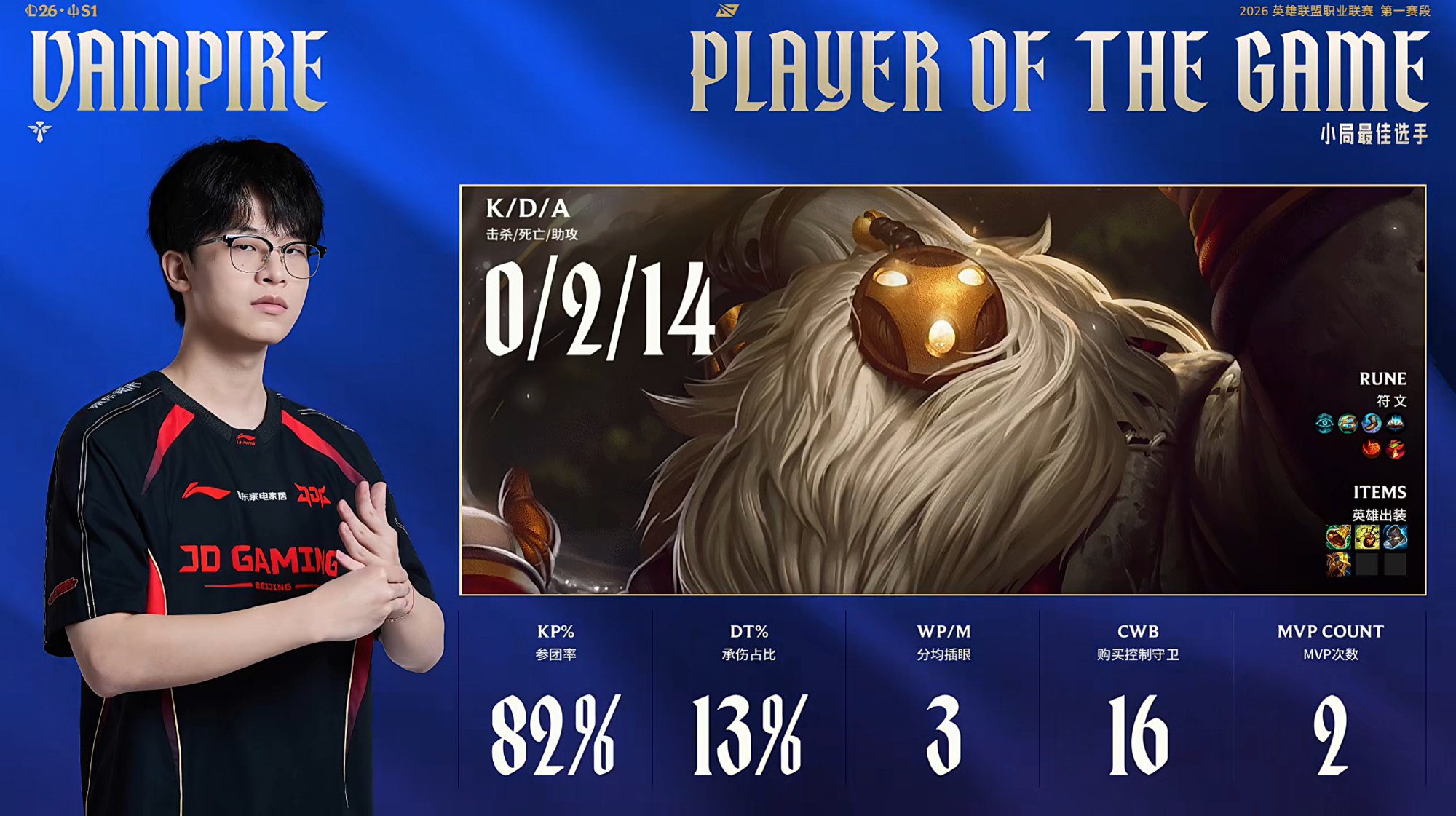 Vampire has an impressive performance with Bard, leading LPL fans to draw parallels to Keria.
