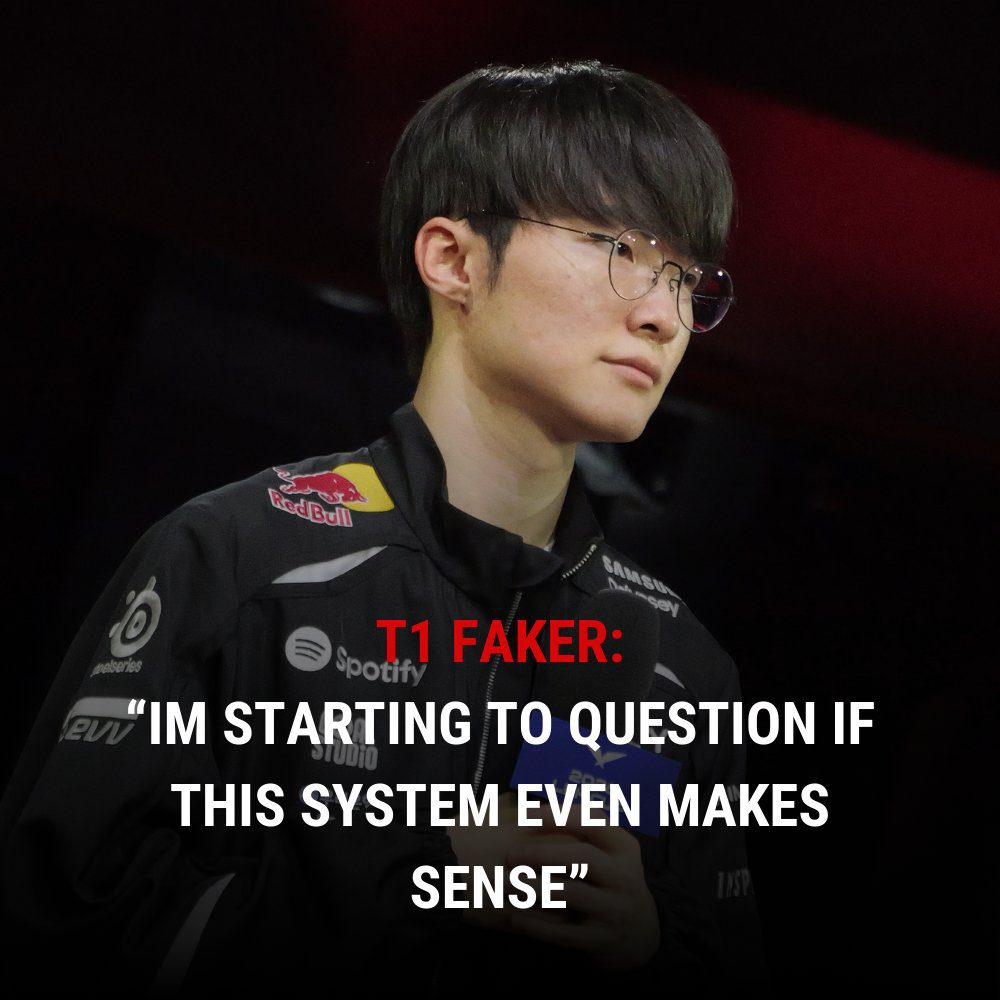 Before the T1 - DK match, Faker was quite unhappy about the format of the LCK Cup 2026.