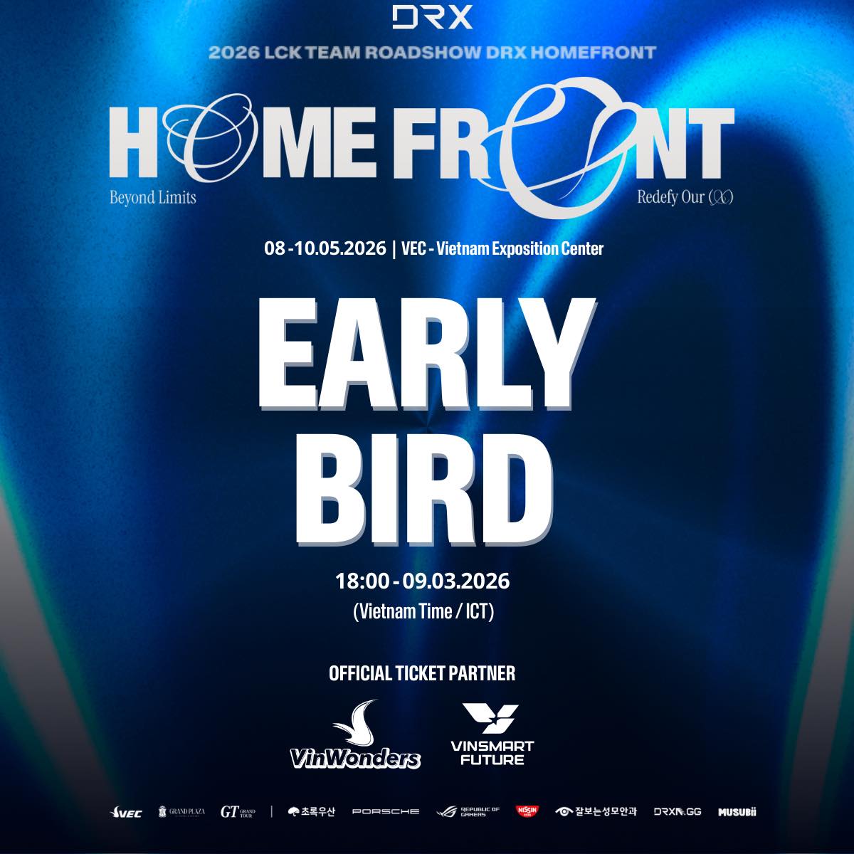 DRX announces early bird ticket sales.