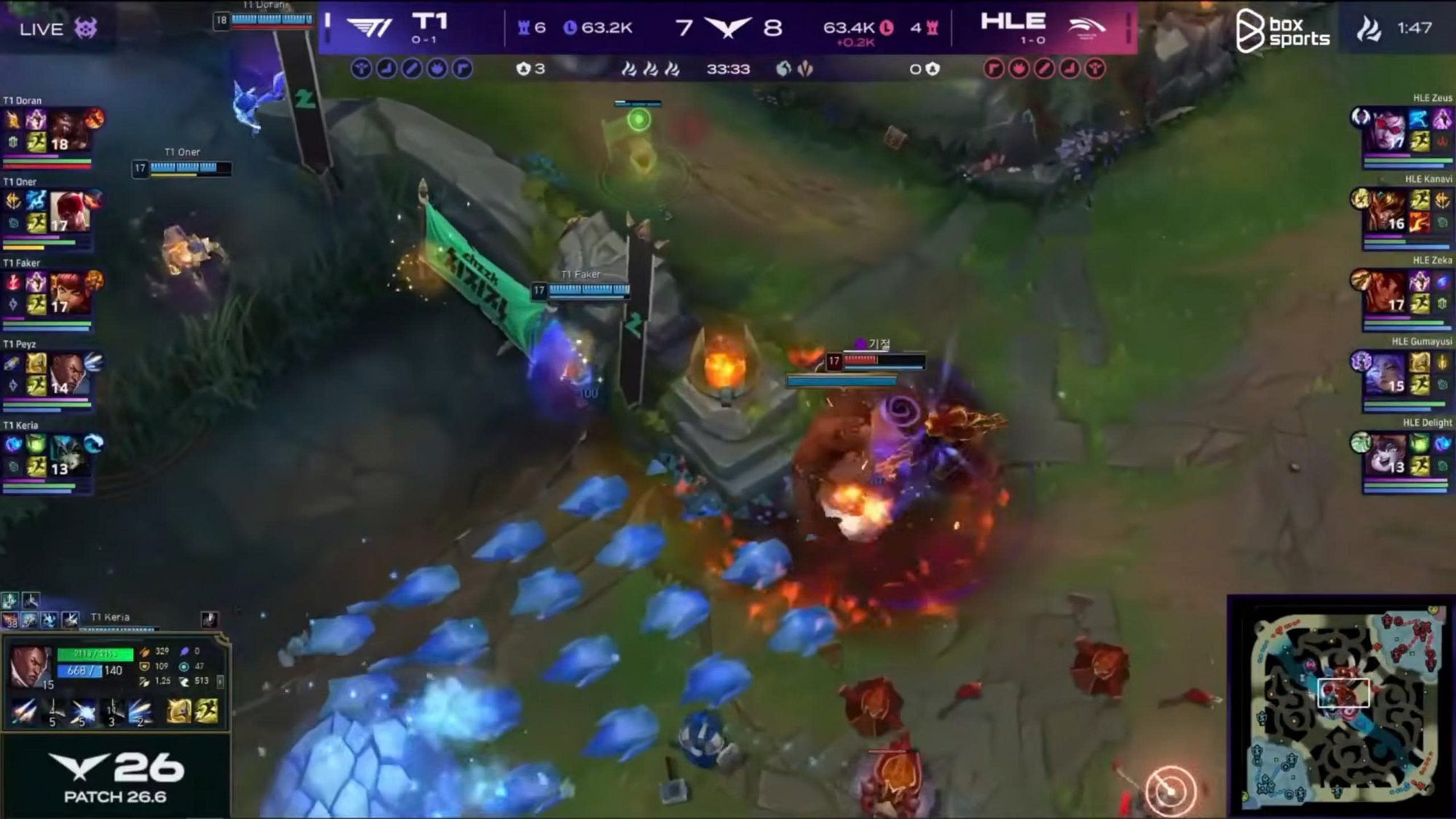 This is just the outcome when HLE fails to control and macro move like T1.