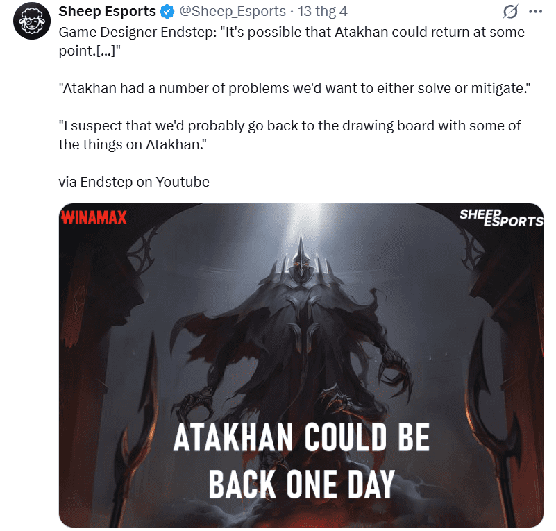 Riot hints that Atakhan could very well return in the future.