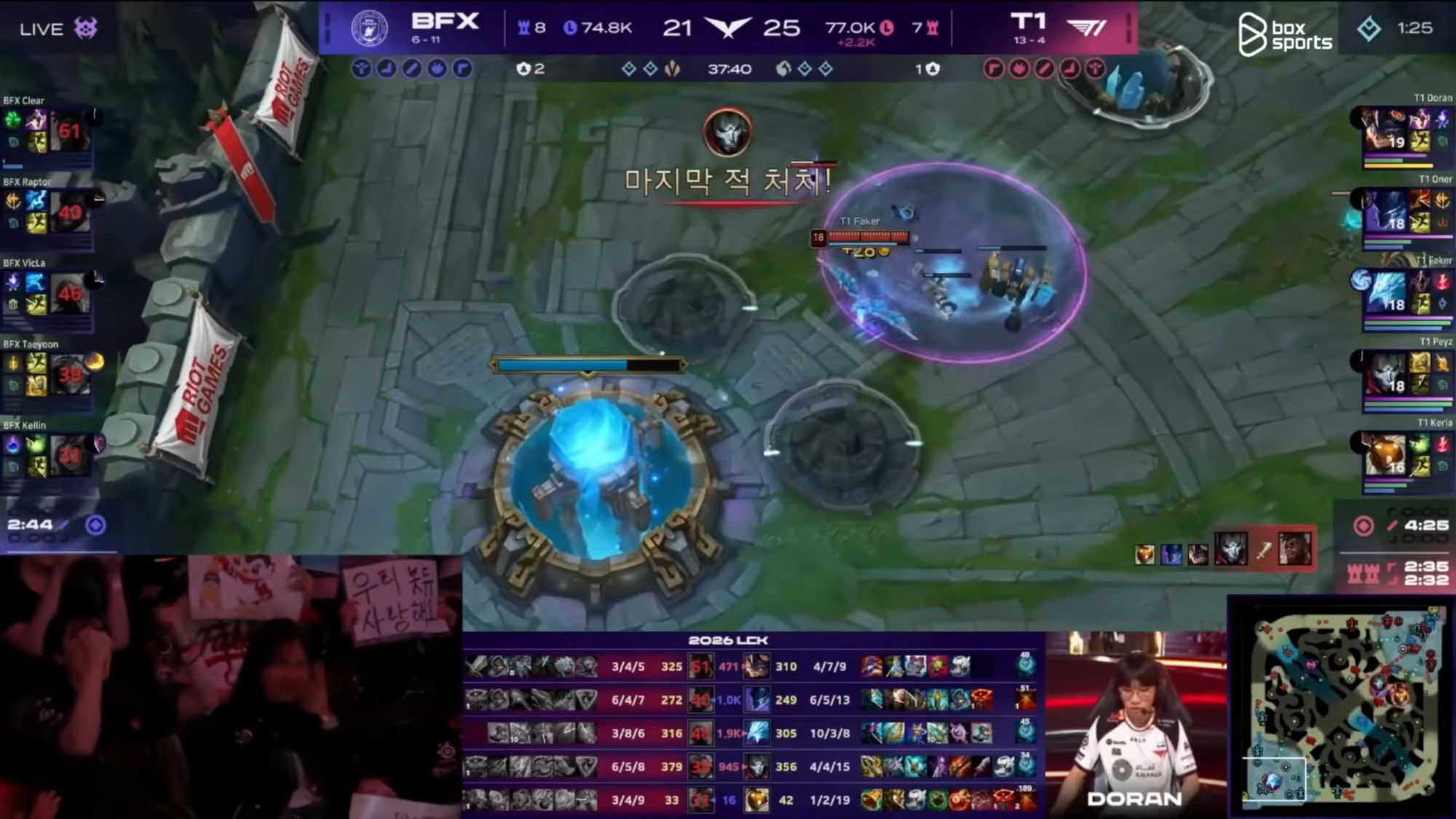 Faker then Teleported to finish the game.