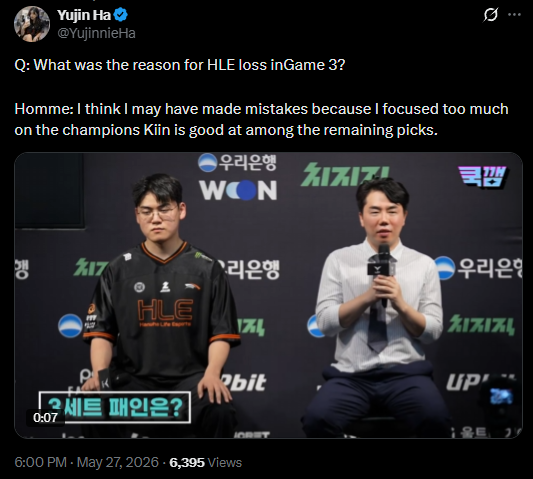 Coach Homme admits they focused too much on picks to counter Kiin.