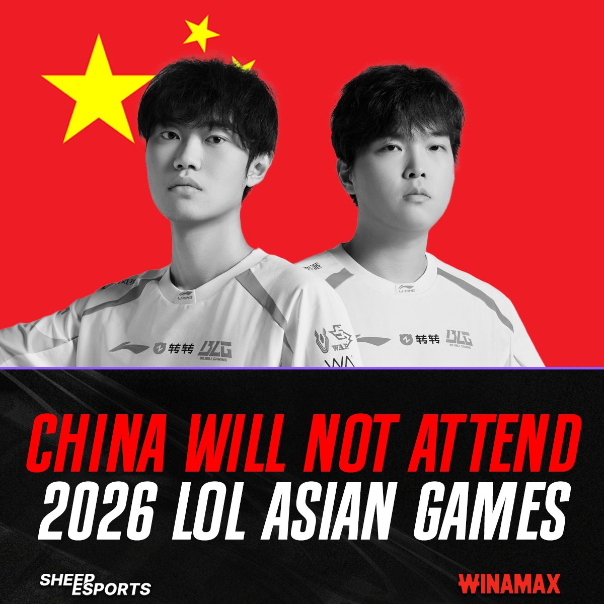 Reports say China will withdraw from League of Legends at this year's ASIAD - Photo: Sheep Esports.