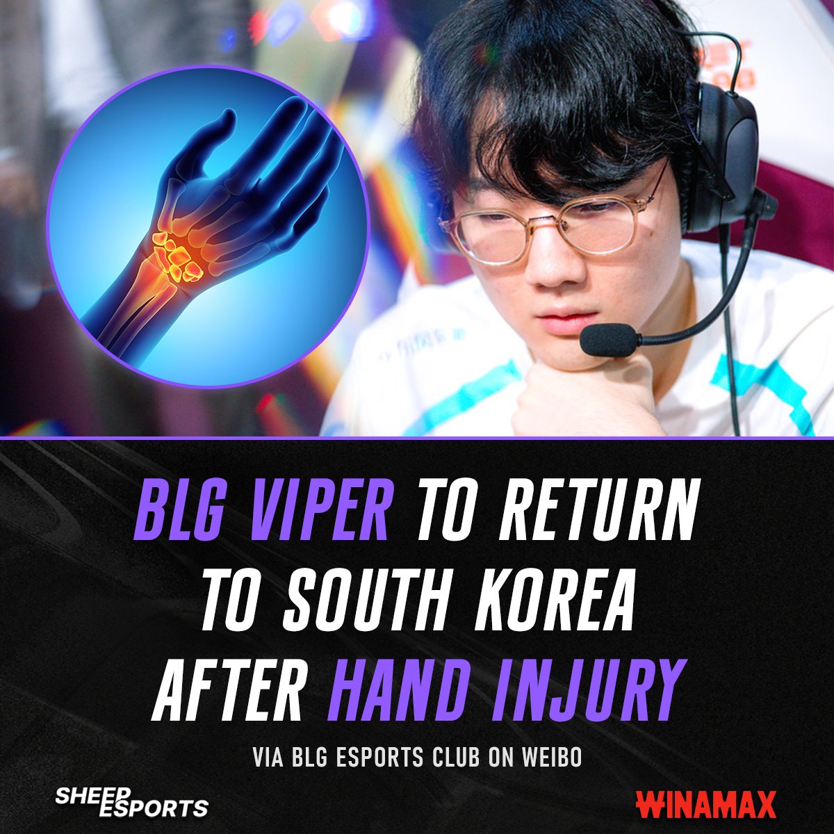 Major international sources confirm Viper returned for medical treatment - Photo: Sheep Esports.