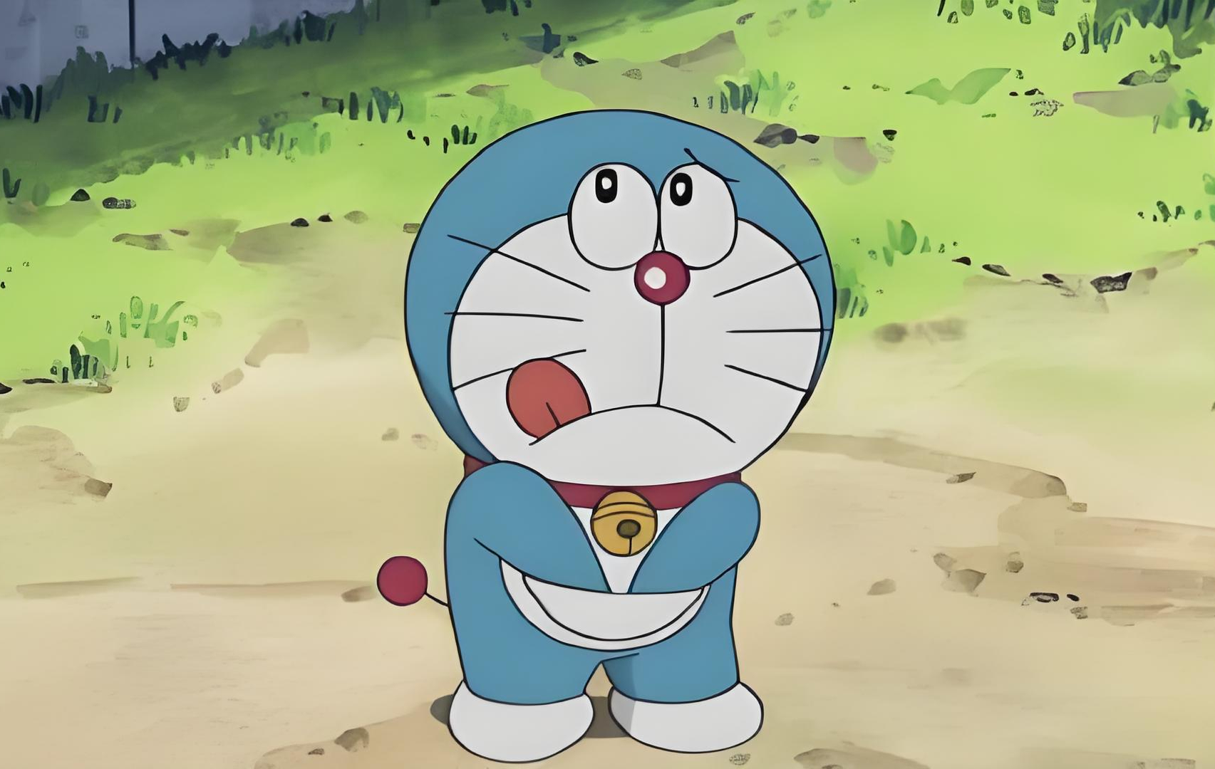 He does not behave like this when facing villains.