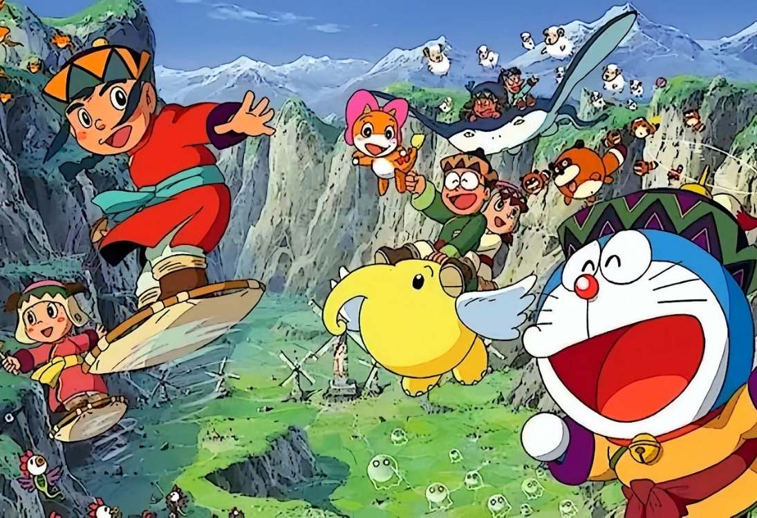 All Doraemon and Nobita’s adventures take place in different settings.