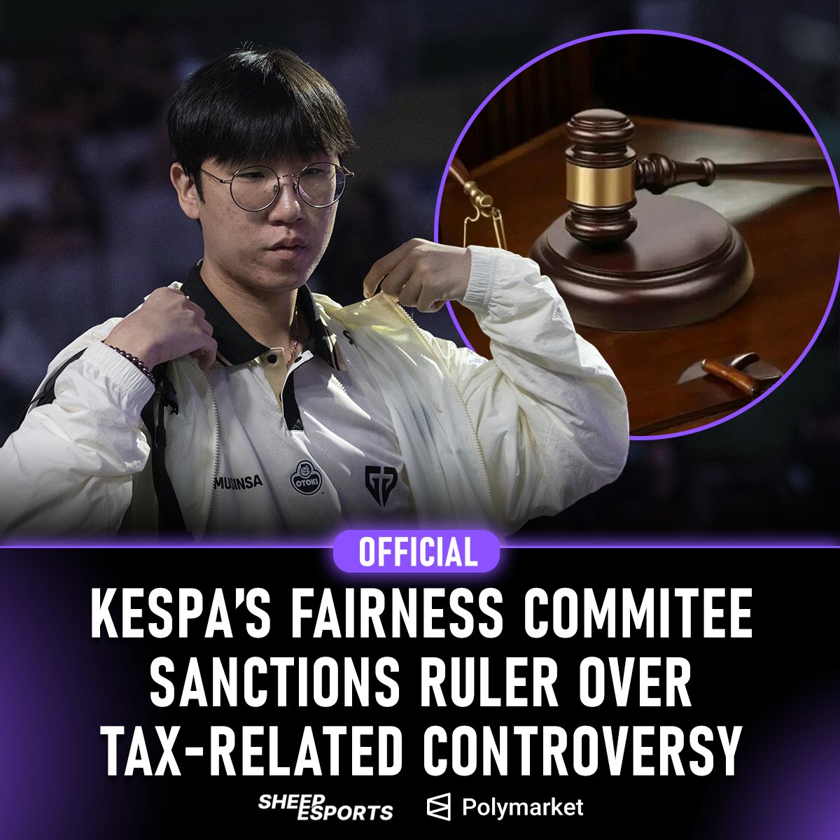 KeSPA officially announces Ruler's penalty.